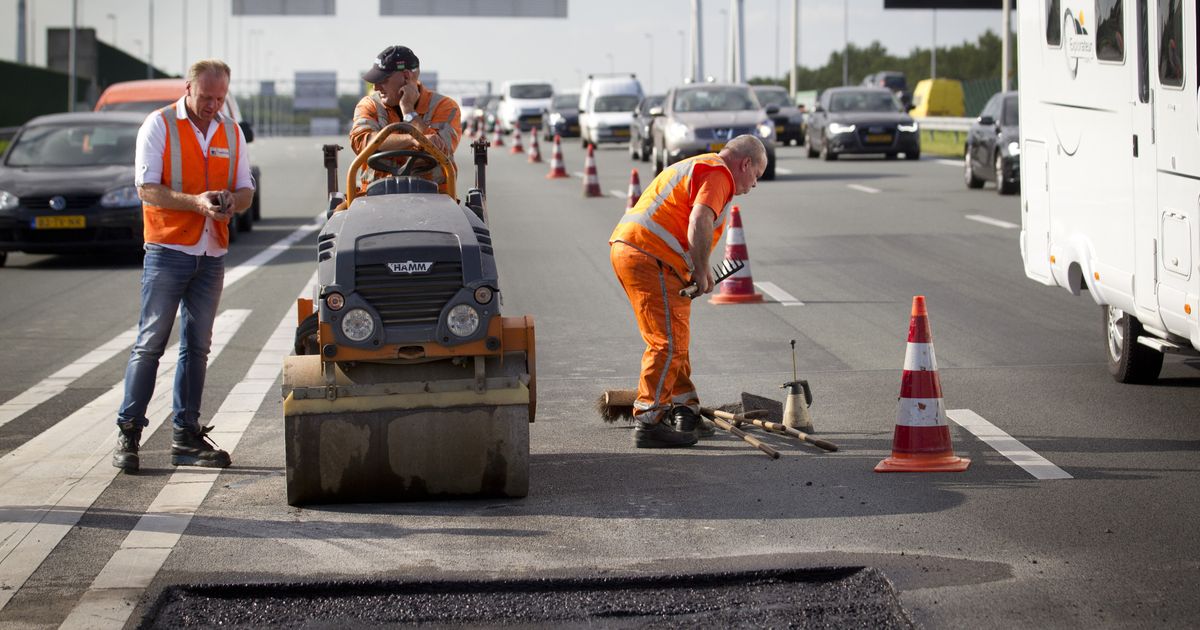Opnieuw druk op A2 door schade aan de weg
