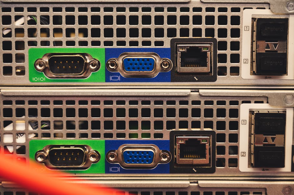 Close Up Foto Van Ethernet Poort