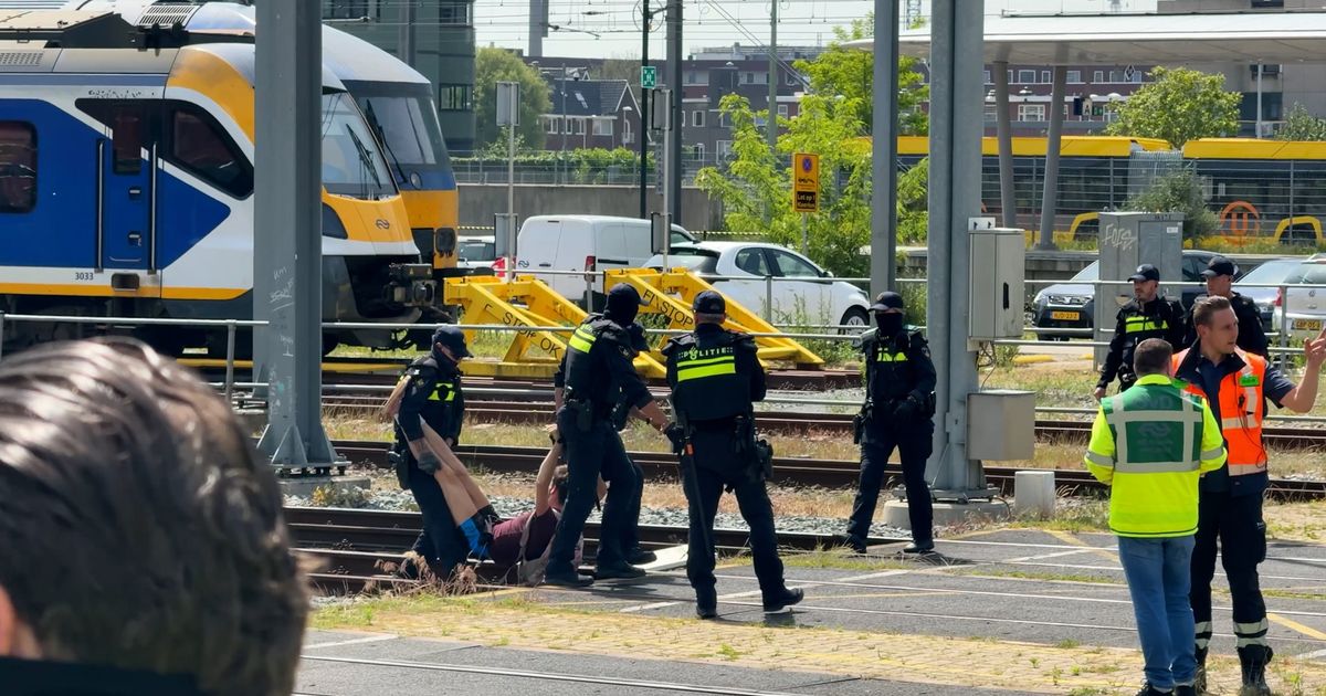 Alle actievoerders die spoor blokkeerden weer op vrije voeten